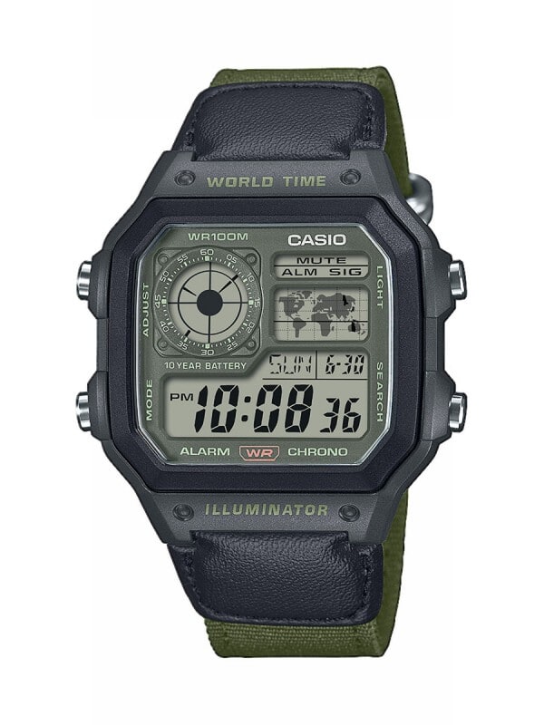 Casio AE-1200WHUB-3AVEF Timeless Collection Heren Horloge