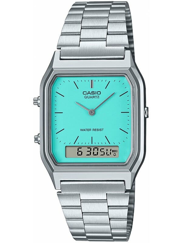 Casio AQ-230A-2A2MQYES Vintage Edgy Horloge