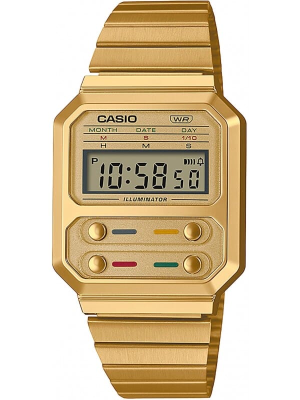 Casio A100WEG-9AEF Vintage Edgy Unisex Horloge
