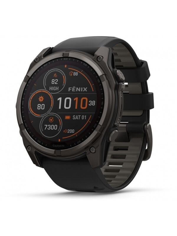 Garmin 010-02907-11 Fenix 8 – 51 mm Sapphire Solar Titanium Smartwatch