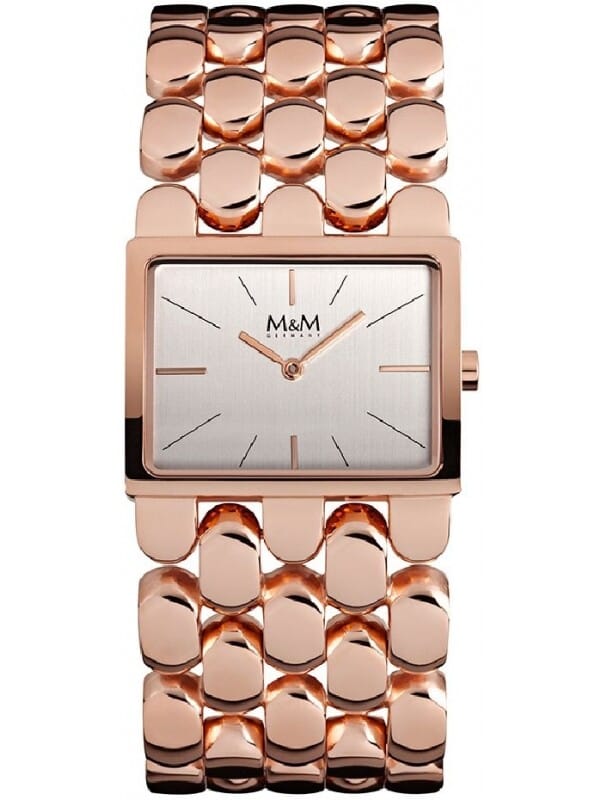 M&M Germany M11912-992 Square line Dames Horloge