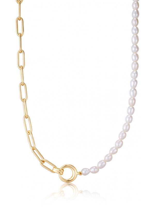Ania Haie AH N043-01G Pearl Power Dames Ketting - Collier