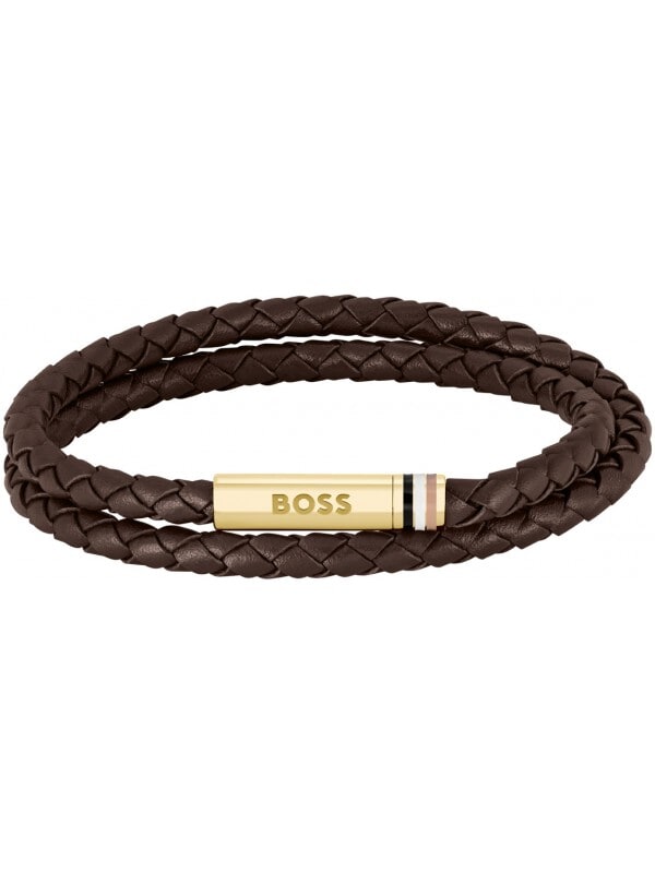 BOSS HBJ1580670M Heren Armband - Gevlochten armband