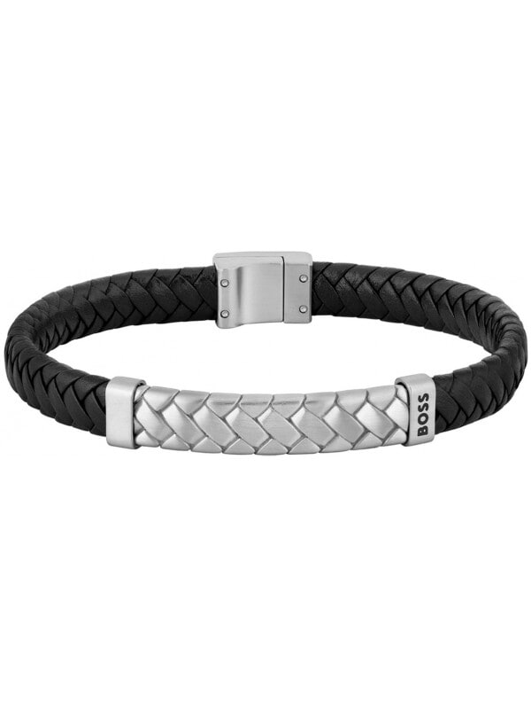BOSS HBJ1580674M Heren Armband - Gevlochten armband