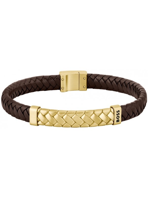 BOSS HBJ1580675M Heren Armband - Gevlochten armband