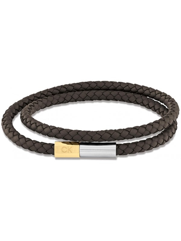 Calvin Klein CJ35100044 INDUSTRIAL FACETS Heren Armband - Leren armband