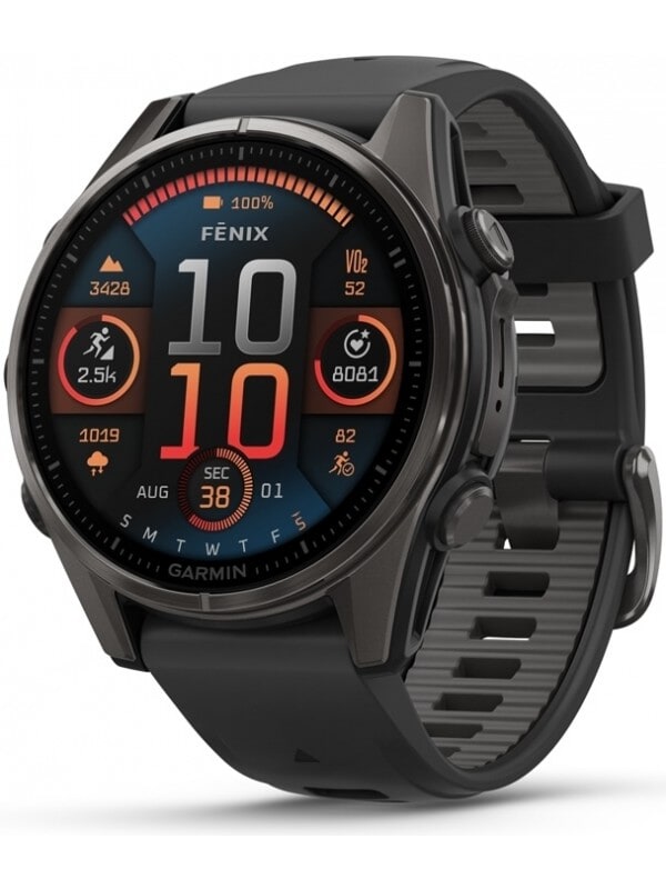 Garmin 010-02903-21 Fenix 8 – 43 mm AMOLED Titanium Smartwatch