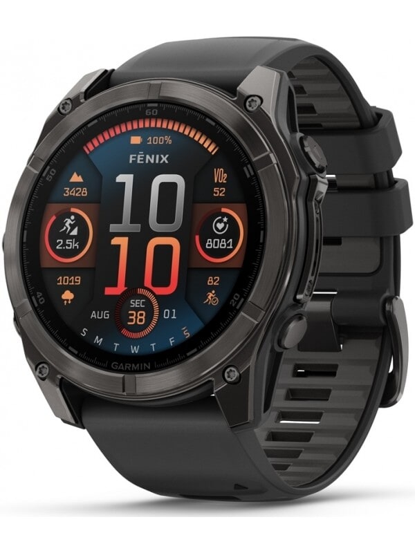 Garmin 010-02905-21 Fenix 8 – 51 mm AMOLED Titanium Smartwatch