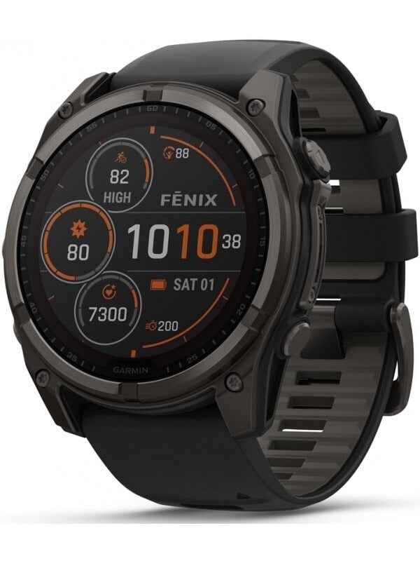 Garmin 010-02907-11 Fenix 8 – 51 mm Sapphire Solar Titanium Smartwatch