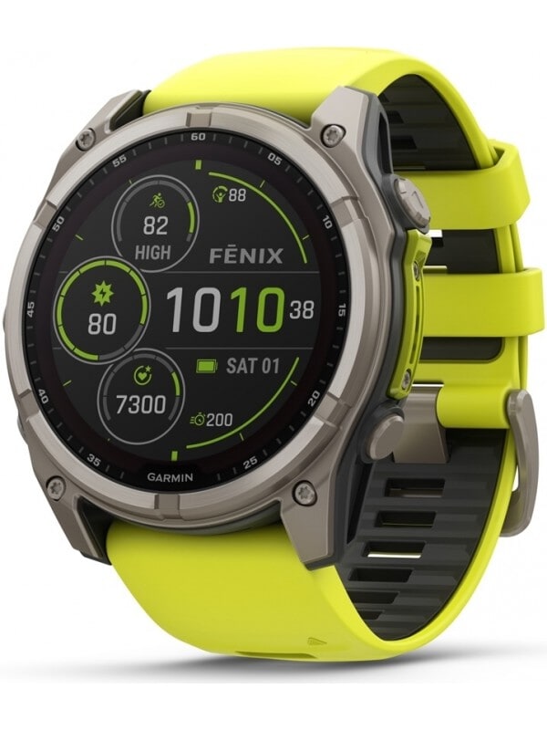 Garmin 010-02907-21 Fenix 8 – 51 mm Sapphire Solar Titanium Smartwatch