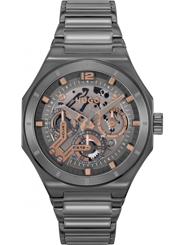 HUGO HU1530378 #GRAIL SKELETON Heren Horloge